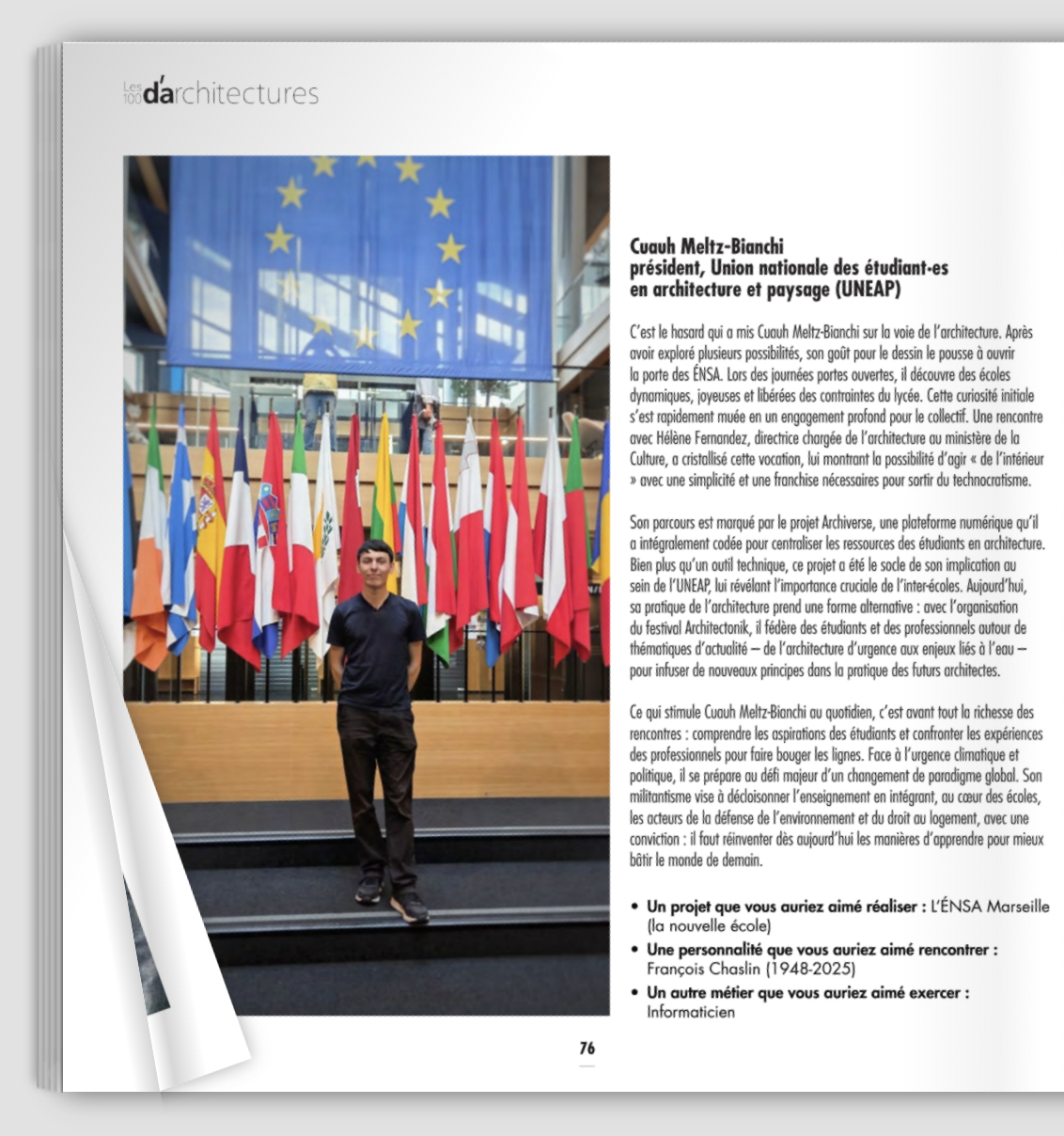 L'UNEAP parmi "les 100 d'architectures" 